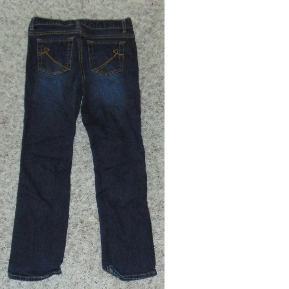 The Childrens Place Jeans Girls 8 Adjustable Waist Stretch Low Rise 5 Pkt